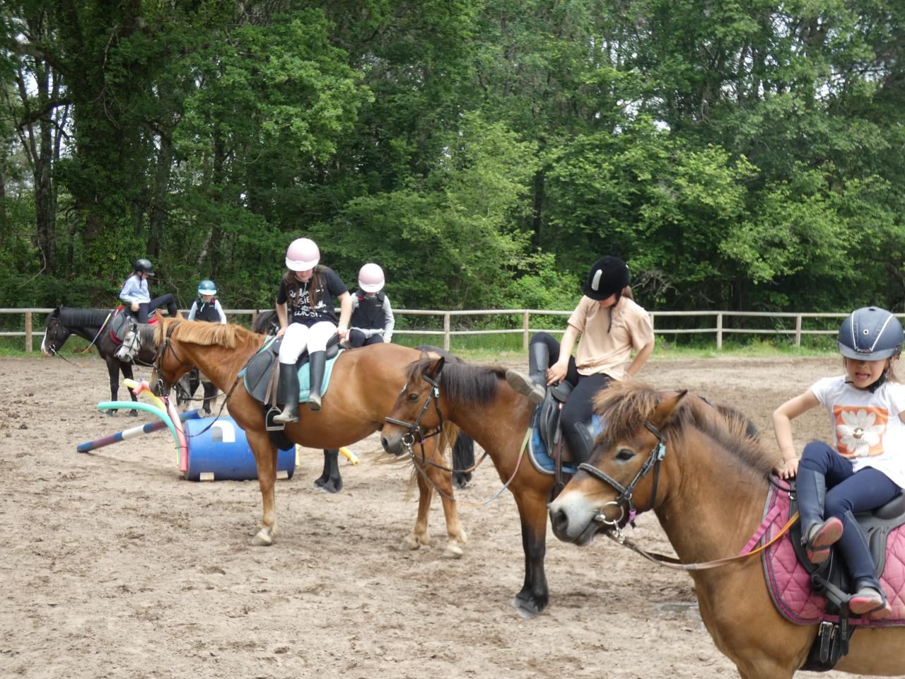 Enfant à poney